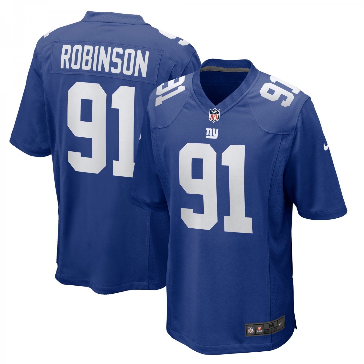Men's A'shawn Robinson Royal New York Giants Team Game Jersey