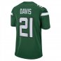 Men's Ashtyn Davis Gotham Green New York Jets Game Player Jersey