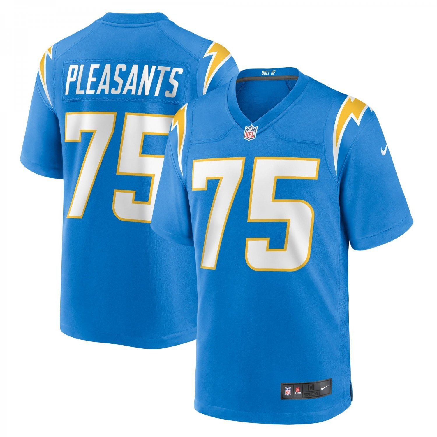 Men's Austen Pleasants Powder Blue Los Angeles Chargers Home Game Player Jersey