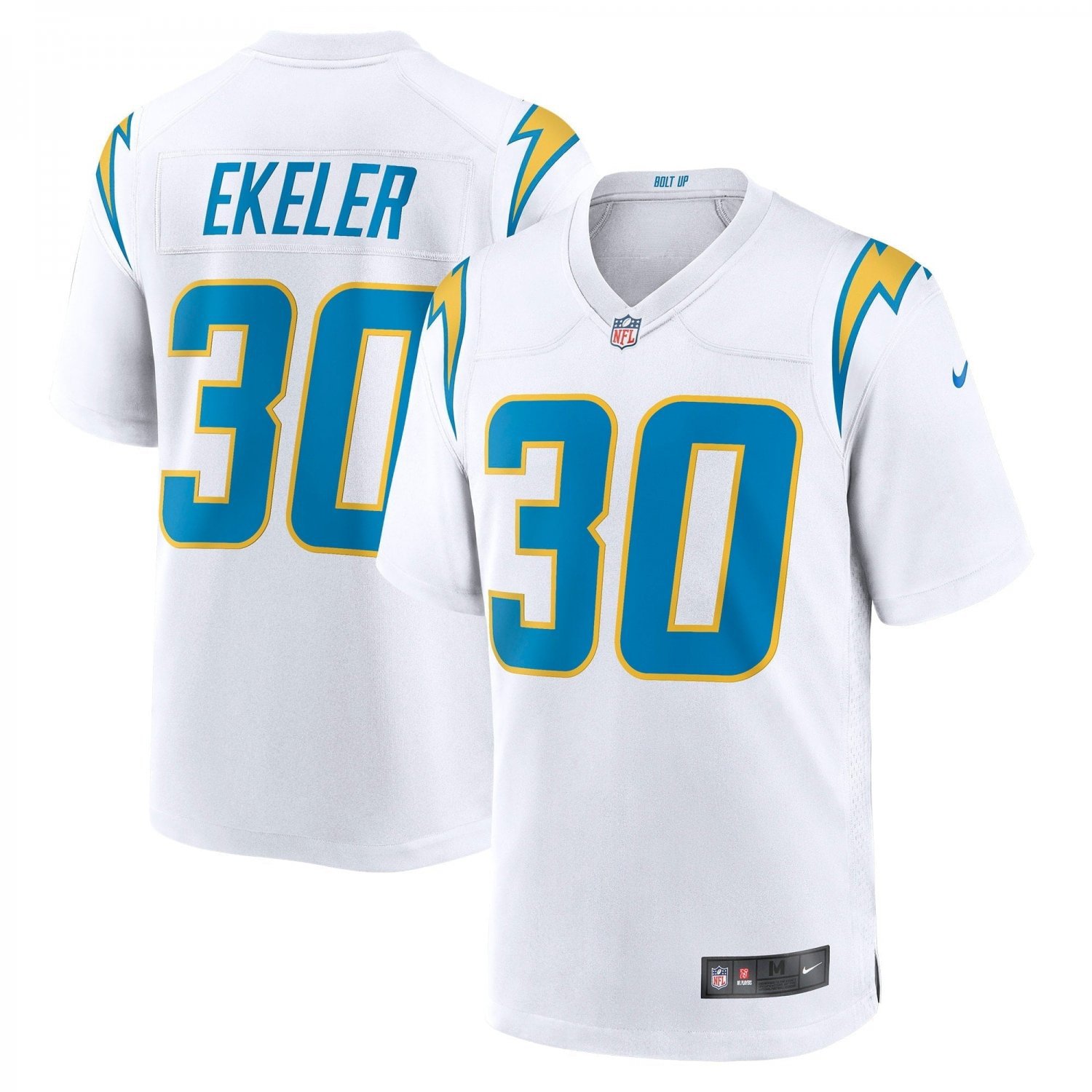 Men's Austin Ekeler White Los Angeles Chargers Game Jersey