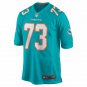 Men's Austin Jackson Aqua Miami Dolphins Game Jersey