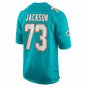 Men's Austin Jackson Aqua Miami Dolphins Player Game Jersey