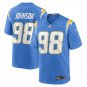 Men's Austin Johnson Powder Blue Los Angeles Chargers Game Player Jersey