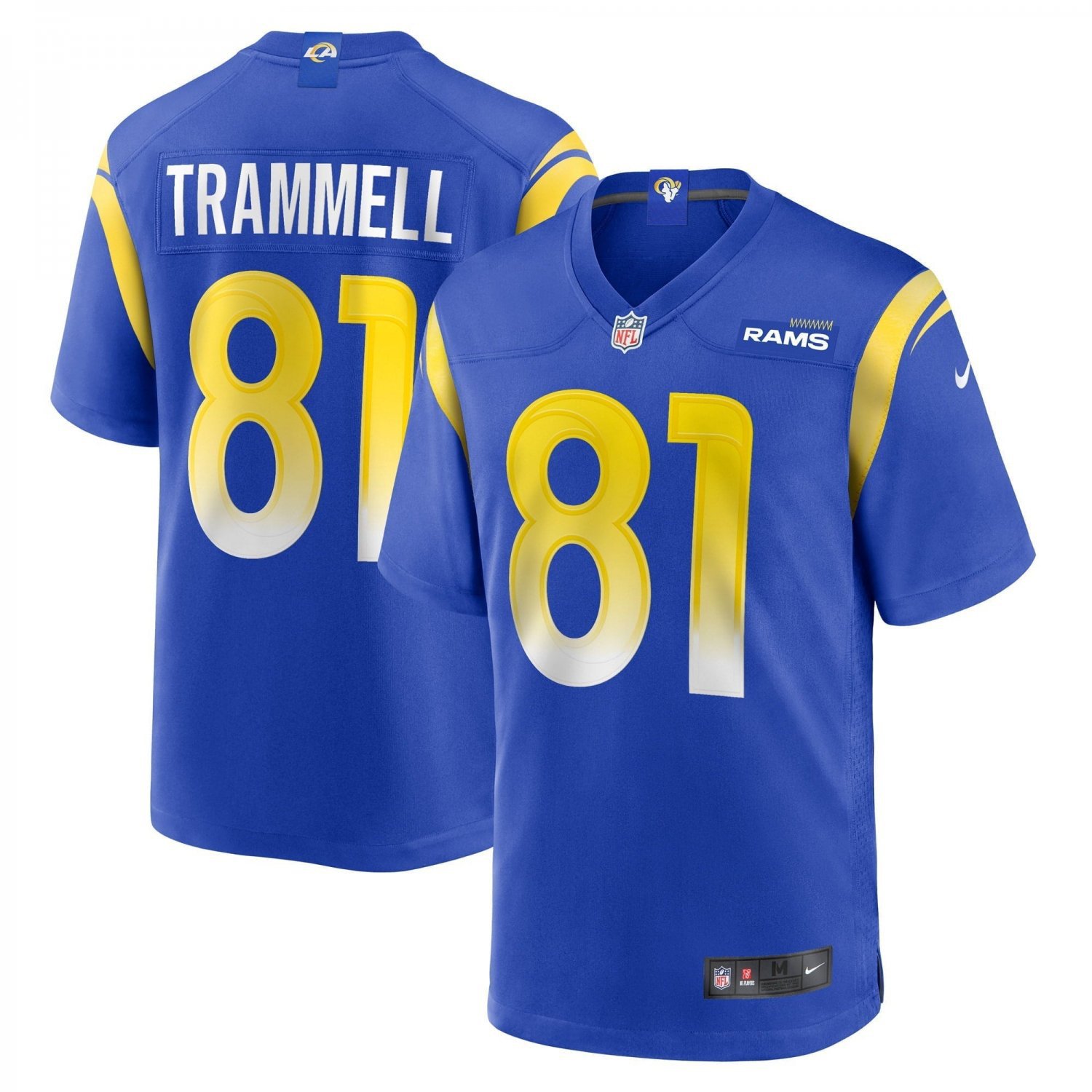 Men's Austin Trammell Royal Los Angeles Rams Game Player Jersey