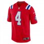 Men's Bailey Zappe Red New England Patriots Alternate Game Player Jersey