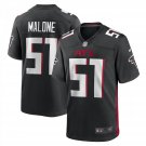 Men's Black DeAngelo Malone Atlanta Falcons Game Player Jersey