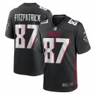 Men's Black John FitzPatrick Atlanta Falcons Game Player Jersey