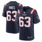 Men's Chasen Hines Navy New England Patriots Game Player Jersey