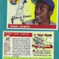 Hank Aaron 1955 Novelty Card Reprint # 47 Braves "The Real HR Champ"