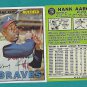 Hank Aaron 1967 Novelty Card Reprint # 250 Braves "The Real HR Champ"