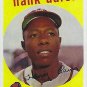 Hank Aaron 1959 Novelty Card Reprint # 380 Braves "The Real HR Champ"