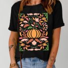 Black Abstract Pumpkin Graphic Crewneck Thanksgiving T Shirt Black Abstract Pumpkin Graphic Crewneck Thanksgiving T Shirt