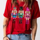 Red Nutcracker Printed Crewneck T Shirt