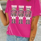 Rose Red Nutcracker Graphic Christmas Holiday T Shirt