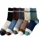 NEW 5 Pairs Mens 100% Cotton Socks Lot Warm Fashion Splice Casual Dress Socks NEW 5 Pairs Mens 100% Cotton Socks Lot Warm Fashion Splice Casual Dress Socks