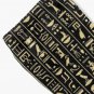 Black & Gold Hieroglyphics Socks
