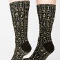 Black & Gold Hieroglyphics Socks