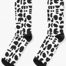 Black And White - Abstract Pattern Dance Socks Black And White - Abstract Pattern Dance Socks
