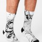 Black And White Marble Socks