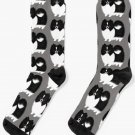 Black And White Parti Pomeranian Cute Black And White Fluffy Dog Socks Black And White Parti Pomeranian Cute Black And White Fluffy Dog Socks