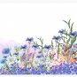 Blooming Blue Flowers Socks&iuml;&frac14;�2&iuml;&frac14;�