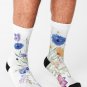 Blue And White Flowers Socks