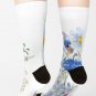 Blue And White Flowers Socks