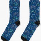 Blue Bikes Socks
