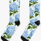 Blue Hydrangea Print - Floral Print Socks