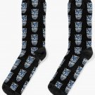 Blue Spirit Splatter Socks
