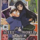 Accel World Complete Series Vol.1-24 End ( DVD Anime ) English Subtitle