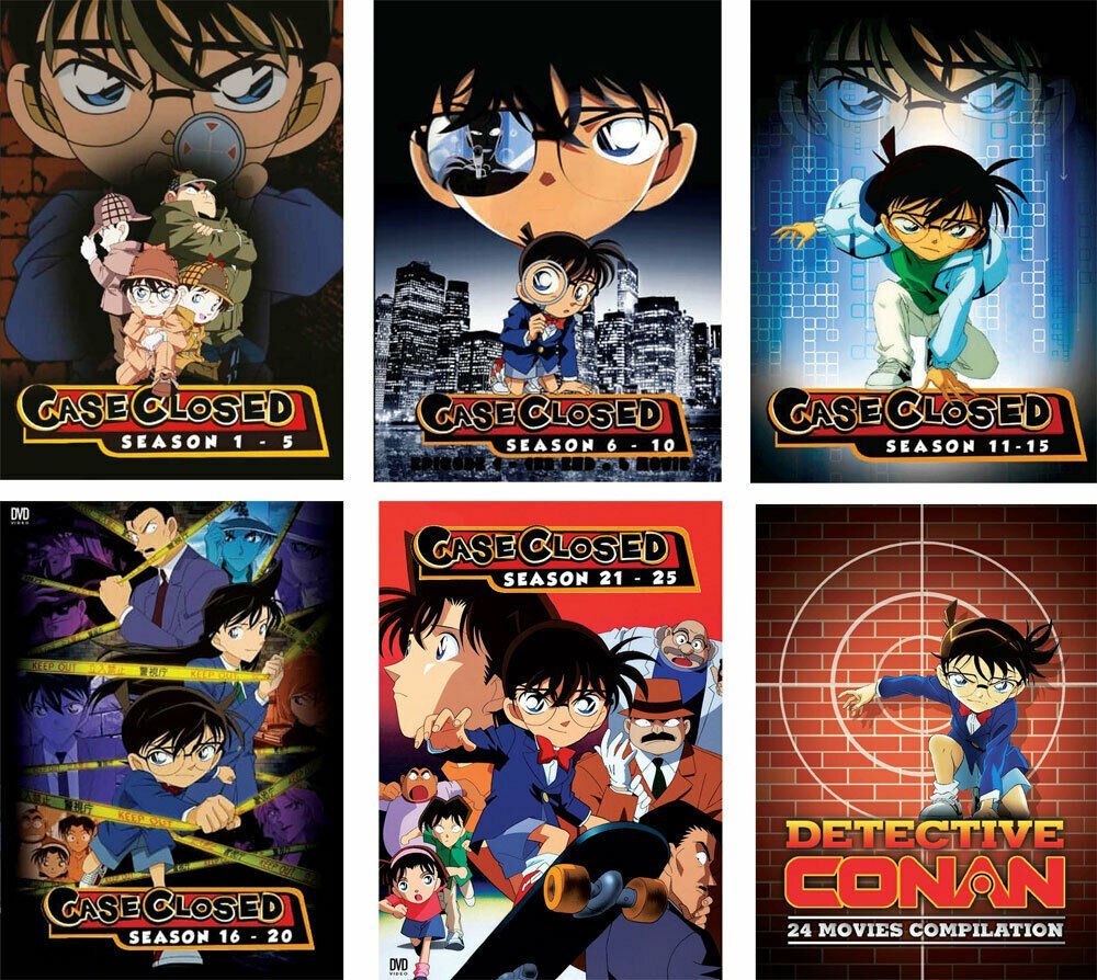 Anime DVD Detective Conan Case Closed Complete Season 1-25 + 24 Movies