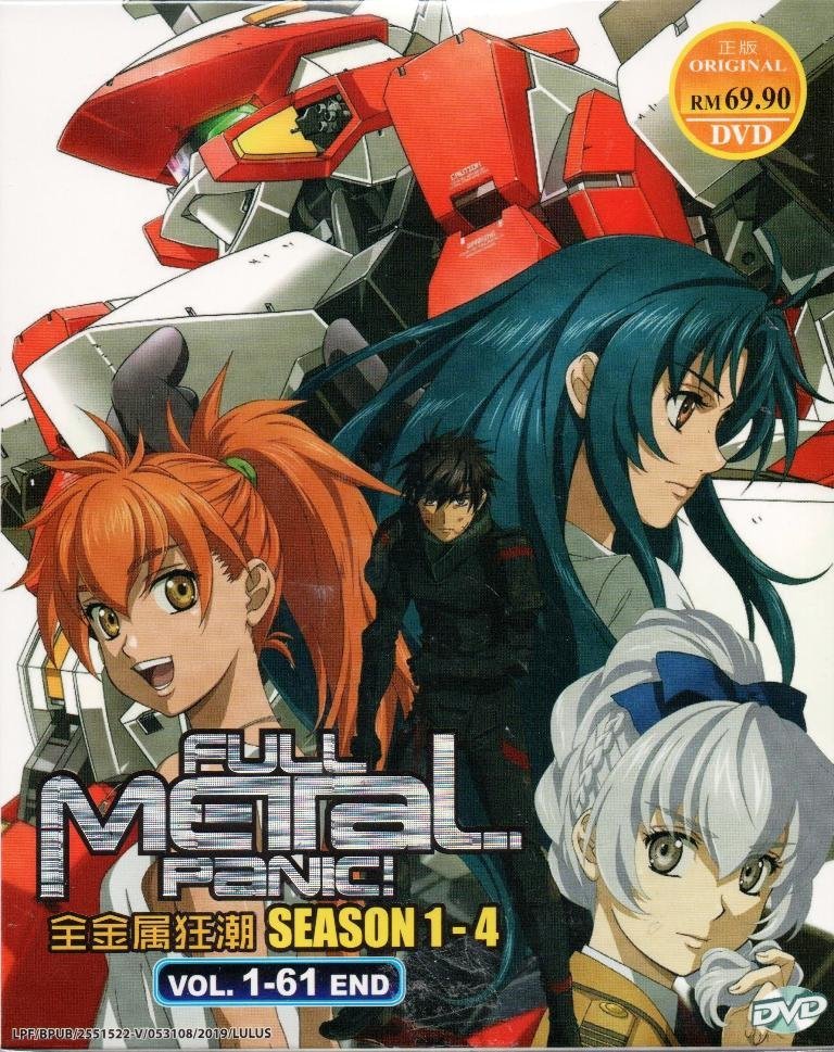 Anime DVD Full Metal Panic Season 1-4 Vol.1-61 End English Dubbed Free Shipping