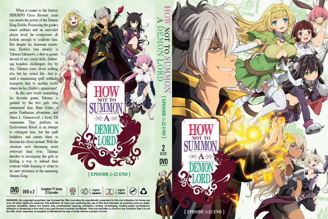 Anime DVD How Not To Summon A Demon Lord Season 1+2 Vol.1-22 End English Dubbed