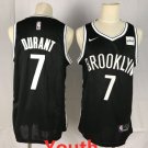 Youth Brooklyn Nets #7 Kevin Durant Stitched Swingman Basketball Jersey Black