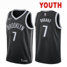 Youth Brooklyn Nets #7 Kevin Durant Swingman Basketball Stitched Jersey Black
