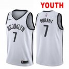 Youth Brooklyn Nets #7 Kevin Durant Swingman Basketball Stitched Jersey White