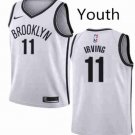 Youth Brooklyn Nets #11 Kyrie Irving Basketball Stitched Jersey White