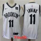 Youth Brooklyn Nets #11 Kyrie Irving Swingman Basketball Jersey White Stitched