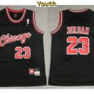 Youth Chicago Bulls #23 Michael Jordan Jersey Throwback Black Basketball