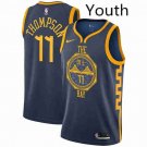 Youth Golden State Warriors #11 Klay Thompson Navy City Edition Jersey