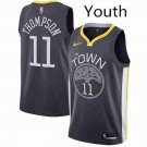 Youth Golden State Warriors #11 Klay Thompson Swingman Basketball Jersey Black