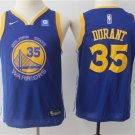 Youth Golden State Warriors 35# Kevin Durant Blue Basketball Jersey