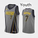 Youth Indiana Pacers #7 Malcolm Brogdon Gray City Basketball Jersey Stitched