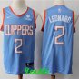 Youth Los Angeles Clippers #2 Kawhi Leonard Blue City Edition Jersey Stitched