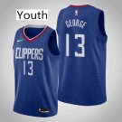 Youth Los Angeles Clippers #13 Paul George Blue Icon Stitched Jersey
