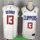 Youth Los Angeles Clippers #13 Paul George White Basketball Jersey Stitched
