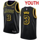 Youth Los Angeles Lakers #3 Anthony Davis City Edition Jersey Black Stitched