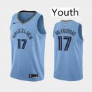 Youth Memphis Grizzlies #17 Jonas Valanciunas Swingman Basketball Jersey Blue