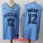 Youth Memphis Grizzlies #12 Ja Morant Stitched Basketball Swingman Jersey Blue